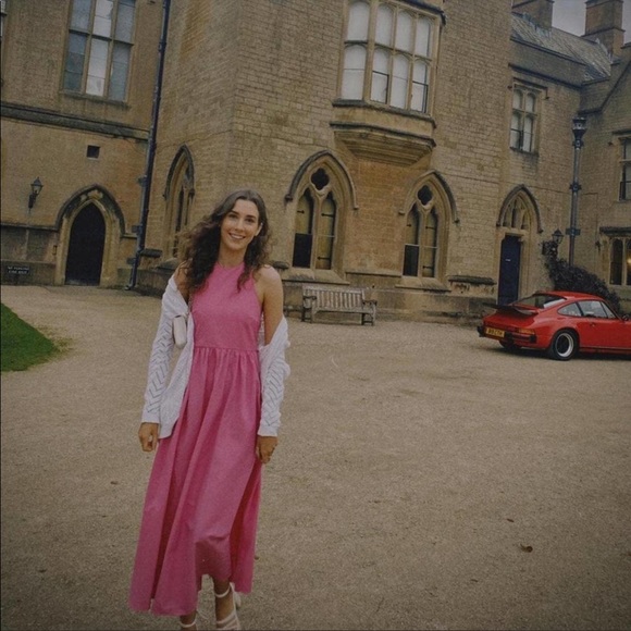 Nwt zara poplin halter midi dress - Picture 5 of 6